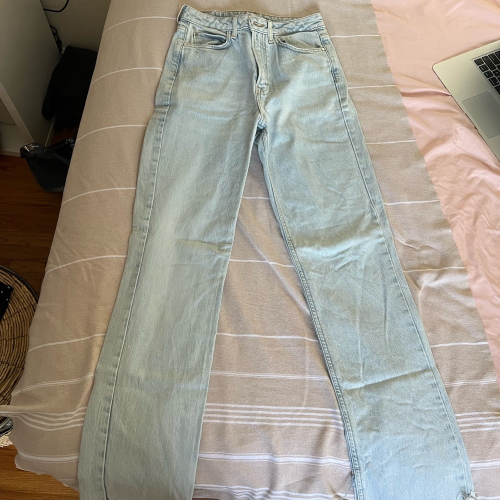 Zara High Rise Long Jeans
